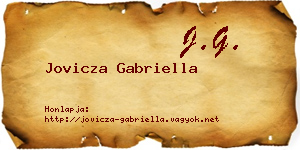 Jovicza Gabriella névjegykártya